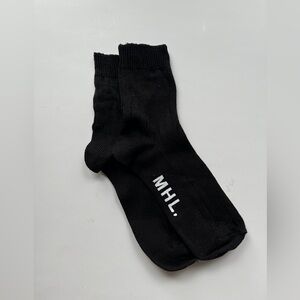 Margaret Howell MHL Black Casual Socks